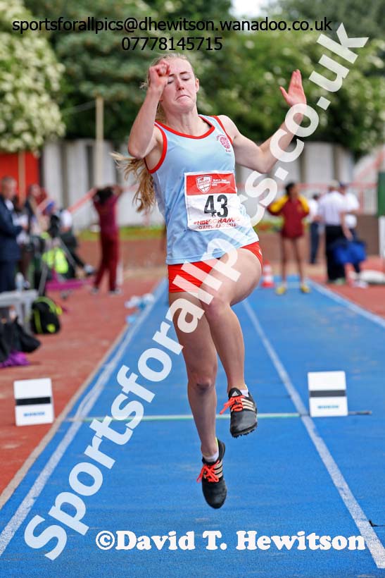 Inter girls triple jump, English Schools Track and Field. Photo: David T. Hewitson/Sports for All Pics